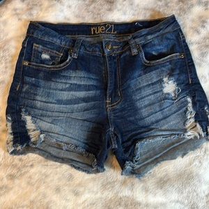 Denim shorts